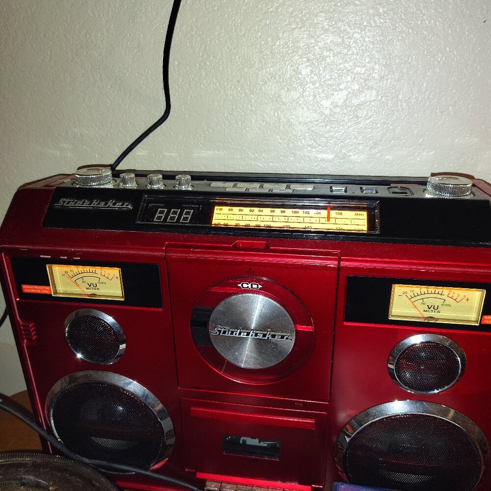 Boombox with Bluetooth and cd maker and tape recorder